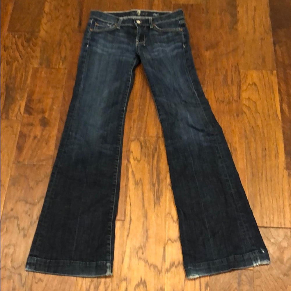 7 for all mankind- size 26 flare leg jeans